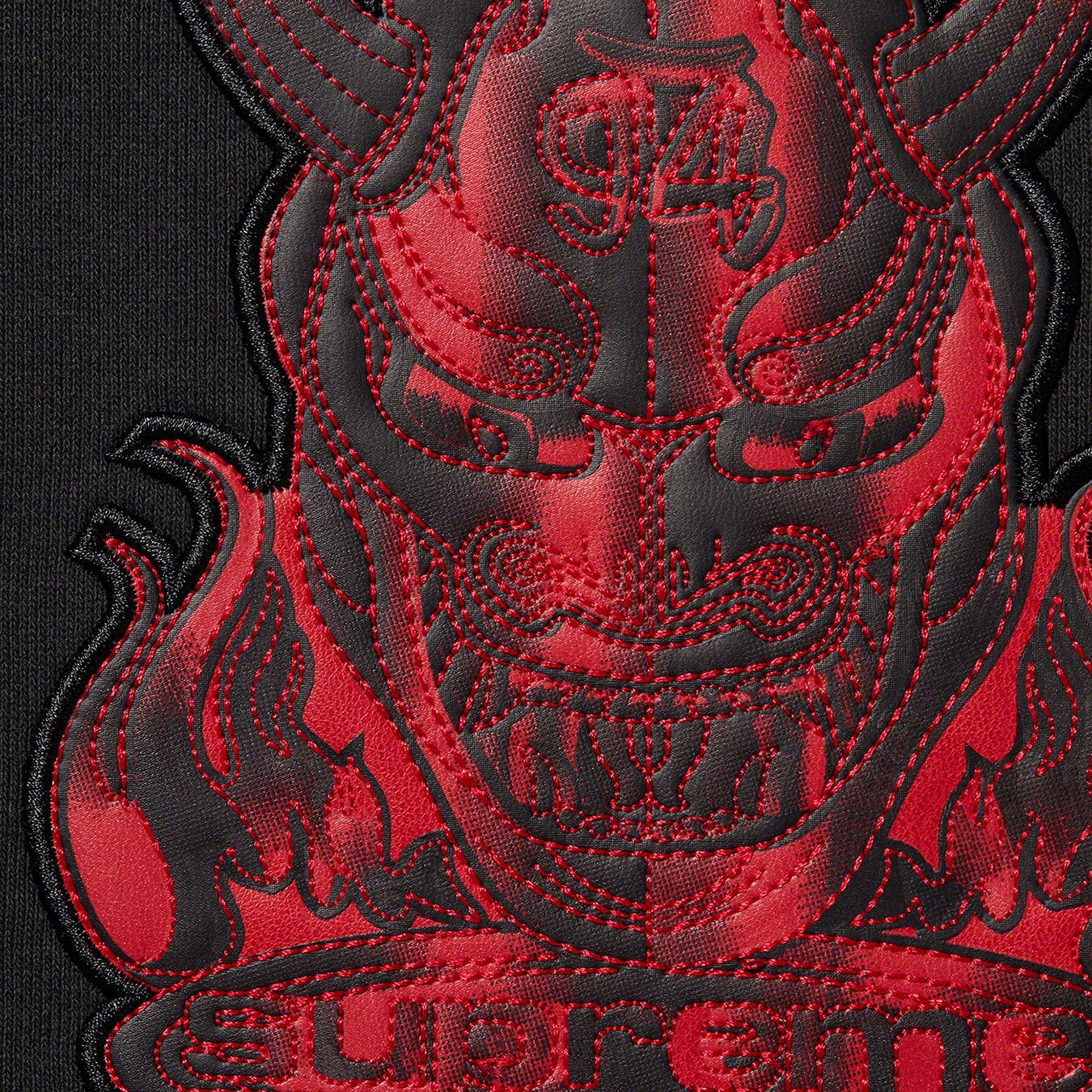 Demon Zip Up Hooded Sweatshirt view 9
